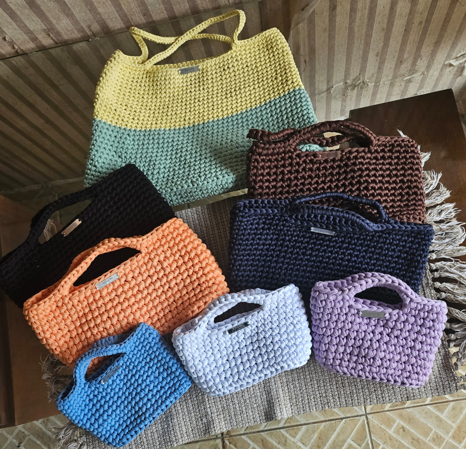 Bolsas artesanais da Coleção Verona